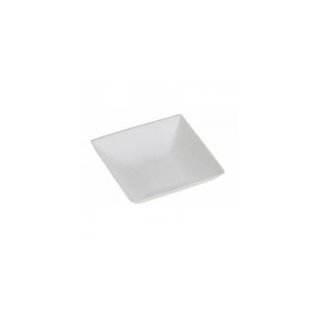 50 Assiettes carrées Fibre Canne 15 CM
